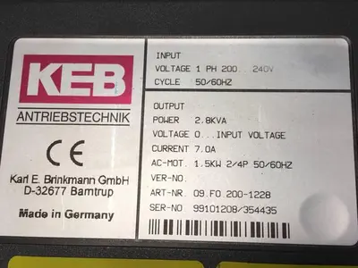 USED KEB 09.F0.200-1228