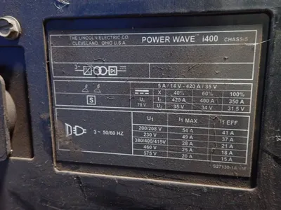USED LINCOLN ELECTRIC POWERWAVE I400