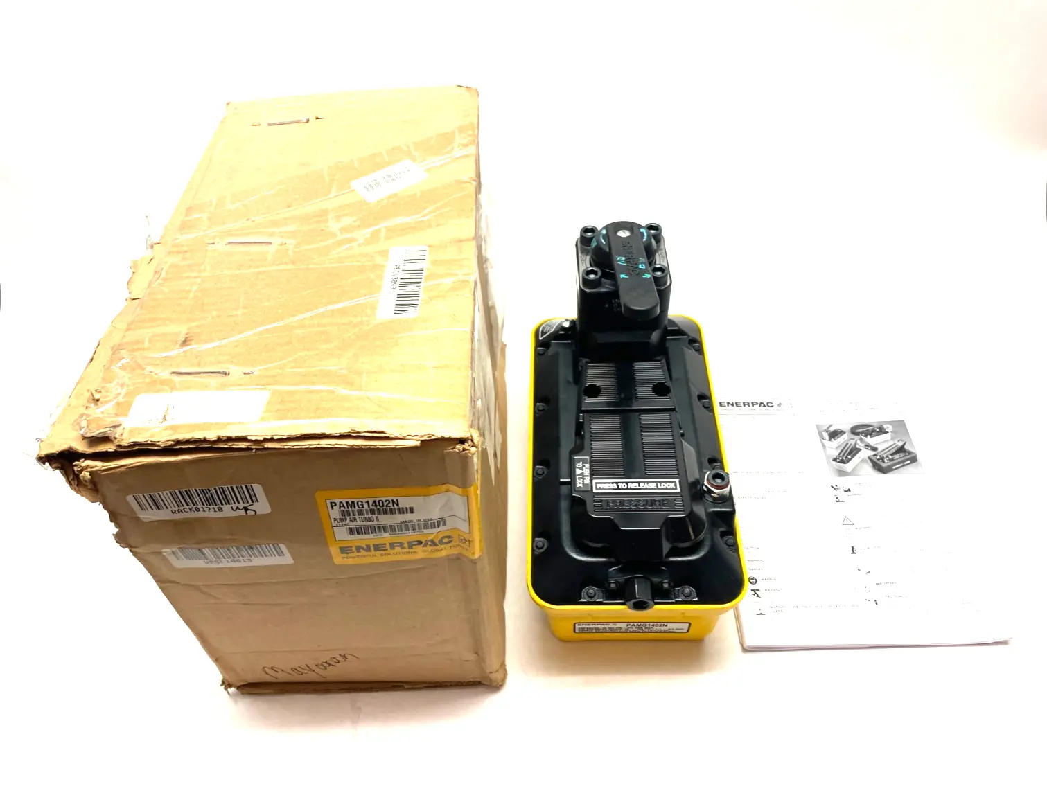 PAMG1402N | Enerpac  Turbo II Air Hydraulic Pump 4/3 Manual Valve - Used