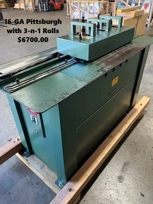 TIN KNOCKER 16GA PITTSBURGH Roll Formers | THREE RIVERS MACHINERY (1)