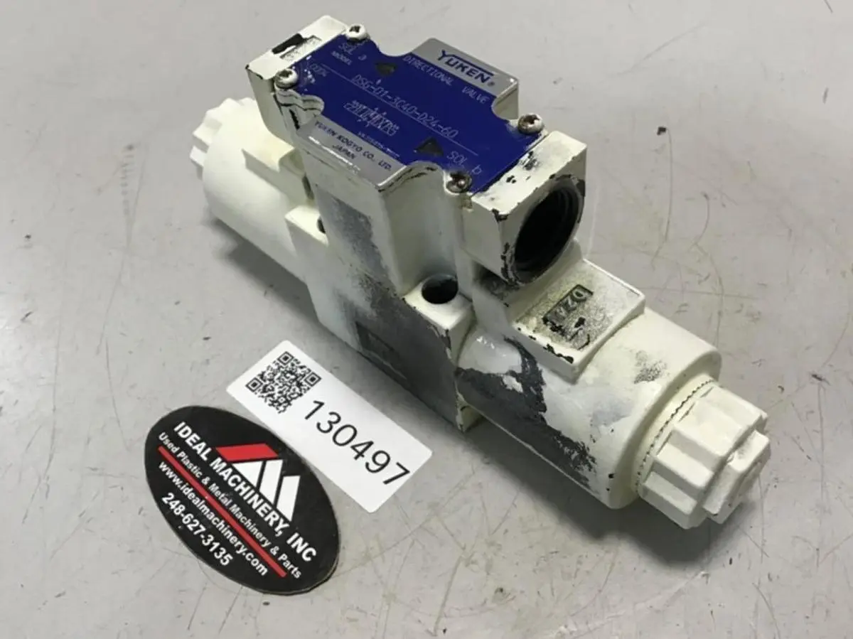 Used YUKEN DSG-01-3C40-D24-60 Valves/Fittings Michigan US | Ideal Machinery #1308826