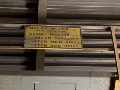 Used ORLEY MEYER N/A Bridge & Overhead Cranes Ohio US | G-2000, Inc. #1311690