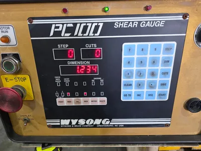 Used 2000 WYSONG H-2510 Power Squaring Shears (Inch) Wisconsin US | Revelation Machinery #1519746