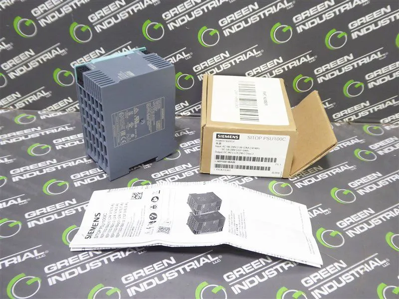 Siemens 6EP1332-5BA20 SITOP PSU100C DC Power Supply 24VDC 3.7A New NIB