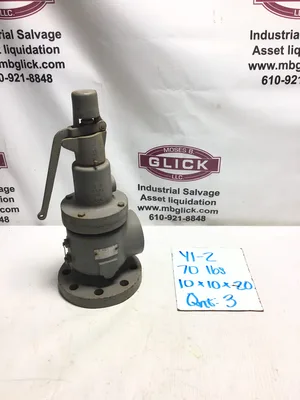 Kunkle 252FKK Pressure Relief Valve 3″ Flanged Iron Body 125PSI Set 4679SCFM Cap