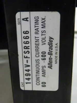 USED ALLEN BRADLEY 1494V-DS60 SER A
