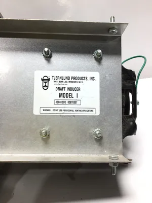 Tjernlund Products I Inline Draft Inducer w/ A.O Smith AC Motor 1/4HP 1PH