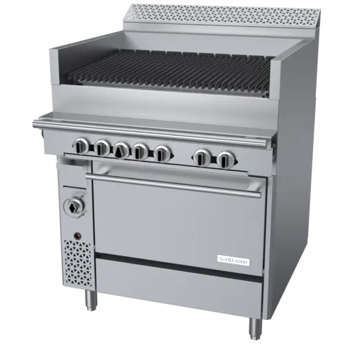 Garland C36-NRR 36" Gas Range w/ Charbroiler & Standard Oven, Natural Gas