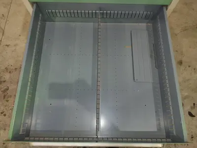 8 DRAWER VIDMAR INDUSTRIAL STORAGE CABINET 30" X 27.5" X 59": STOCK #21549 (6 AVAILABLE)