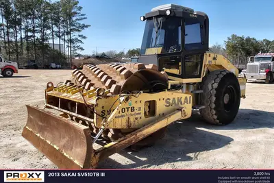 Used 2013 SAKAI SV510TB III Single Drum Rollers Louisiana US | Proxy Equipment #1385417