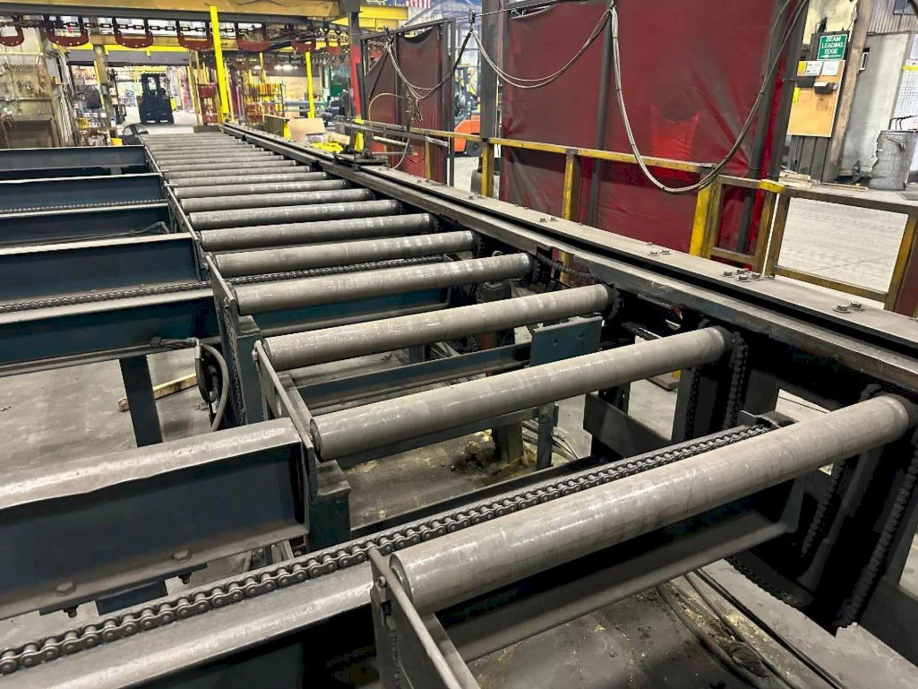 60' X 42" POWERED ROLLER CONVEYOR: STOCK #22909