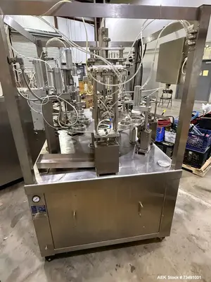 Used Snowball Rotary Ice Cream Filling Machine – Model SNFI 4 | 12-Station | Auto Dispense + Toppings | Stainless | 2020