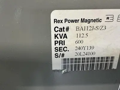 USED REX POWER MAGNETICS BA112J-S/Z3