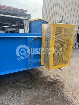 USED EXCEL EX-63 CLOSED DOOR BALER WITH CONVEYOR