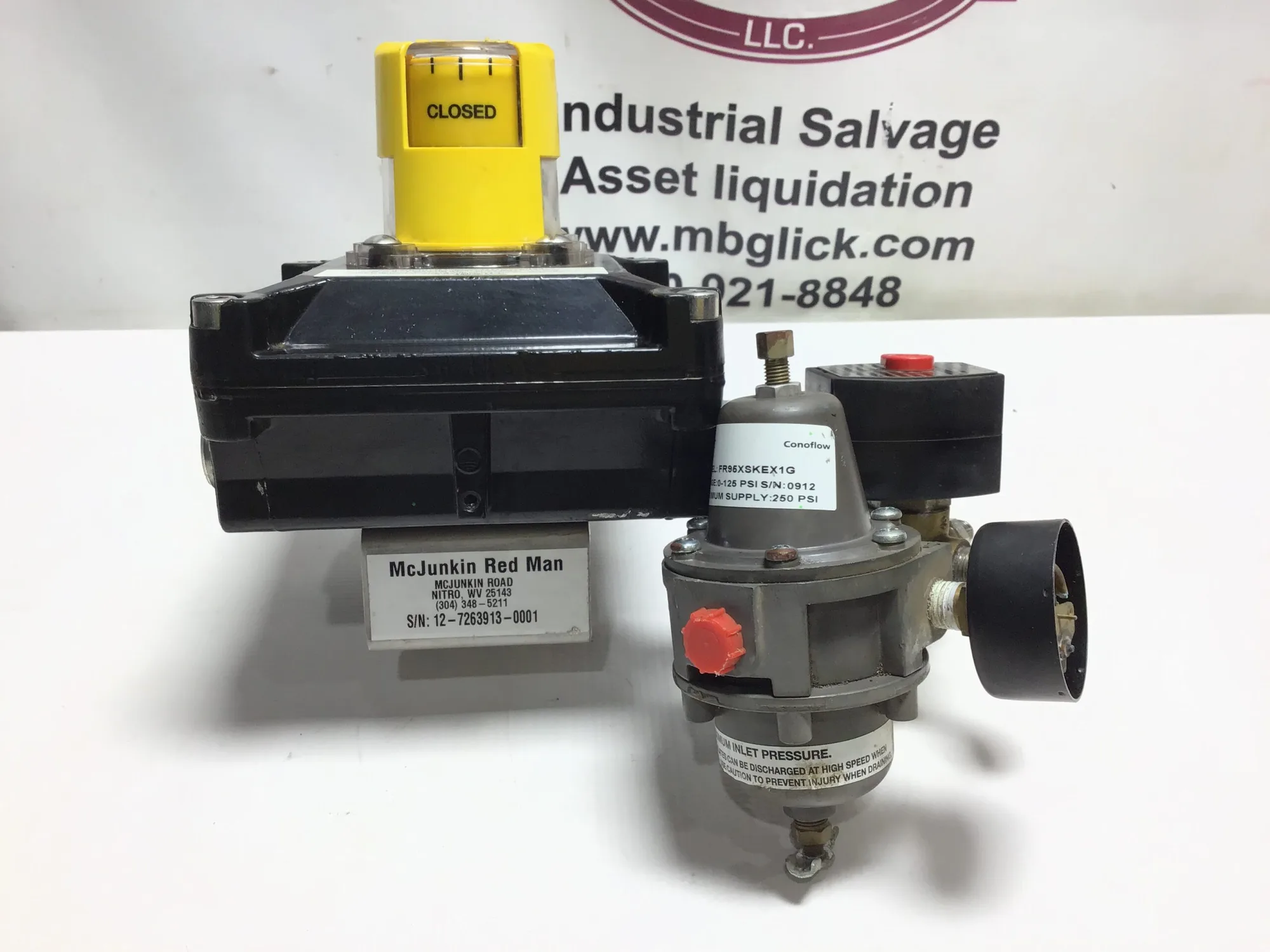 Westlock Controls Quantum Control Monitor with Pneumatic Actuator & Solenoid Valve