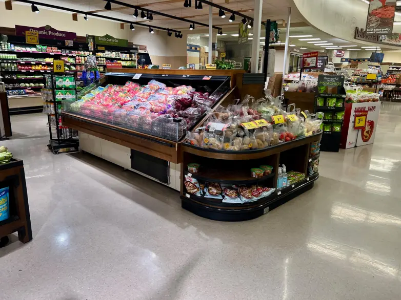 1-0705 JSI Self Contained Refrigerated 4 Piece Produce Island
