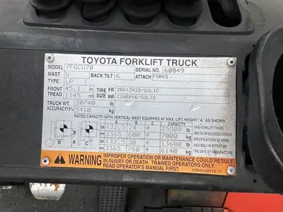 USED 2005 TOYOTA 7FGCU70