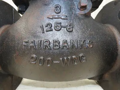Fairbanks 3 125-S 200-WOG Swing Check Valve Cast Iron 3" Flanged
