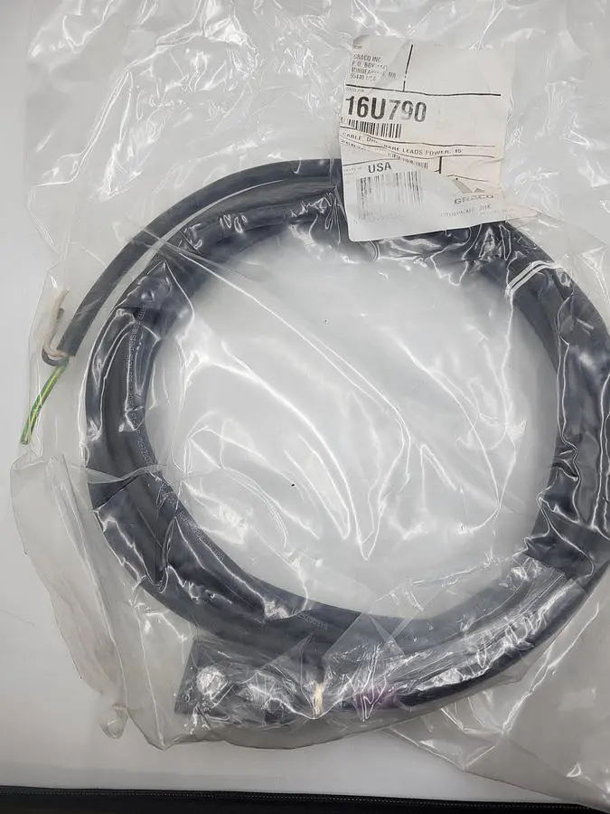 New | in-Stock GRACO GRACO 15' POWER CABLE DIN BARE LEADS 16U790 / 26B20A Cable & Wire | ND Industrial Surplus #1217143