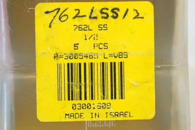 4 NEW HAM-LET 762L-SS-1/2 UNION TUBE 762SS12