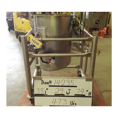 Used 22 Gallon Stainless Steel Walker Lab Mix / Weigh Tank