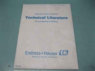 NEW Endress Hauser FMP40-TYY2YY9B21JB