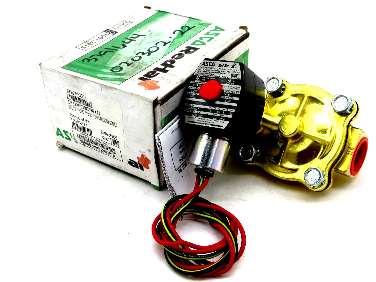 NEW ASCO EF8210G003 SOLENOID VALVE