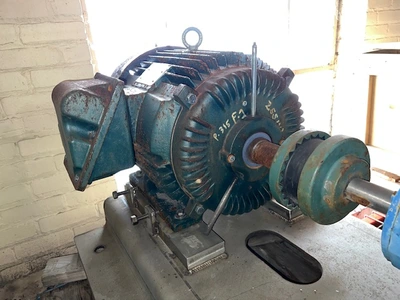 Nash SC3/5 Stainless Steel Liquid Ring Compressor with base and motor