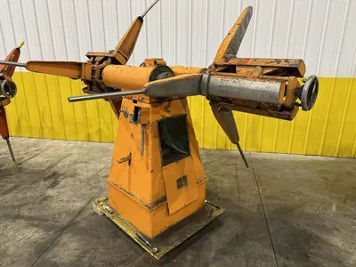 2500 LBS X 12" COOPER WEYMOUTH DOUBLE END PULL-OFF COIL REEL UNCOILER: STOCK #22618