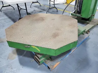 SYNERGY MODEL 1.5 SEMI-AUTO STRETCH PALLET WRAPPER  WITH WEIGHT-TRONIX SCALE: YOBRO #24715