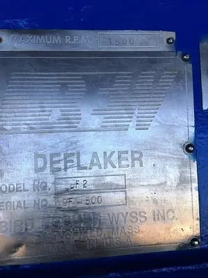Bird Escher Wyss DF2 Deflaker SS – Rebuilt