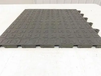 Wearwell H-9389 ErgoDeck Mat - 18 x 18", Solid Tile 7/8" Thick  Lot of 24