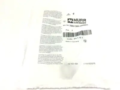7000-13581-0000000 | Murr Elektronik  Nut M16x1.5 for Flange Plug LOT OF 2 - New