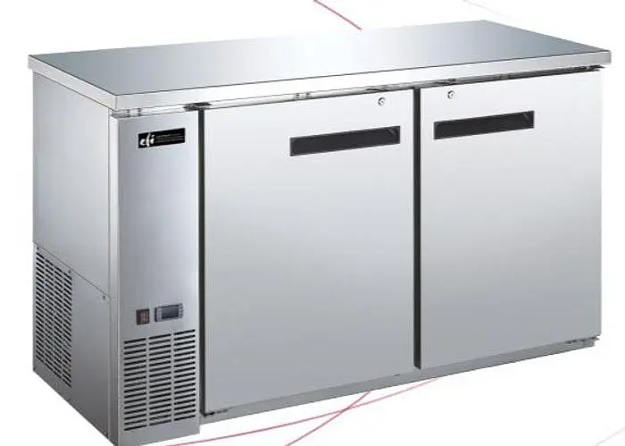 60" Stainless steel back bar