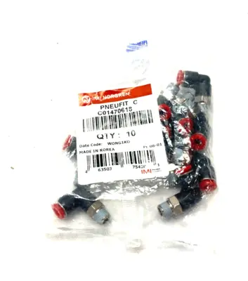 New | in-Stock IMI NORGREN PUSH-TO-CONNECT ELBOW SWIVEL FITTING 6MM TUBE Hoses | Maverick Industrial Sales #1105625
