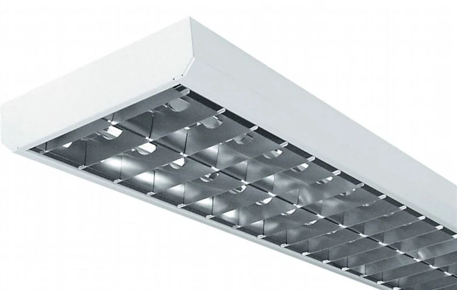 USED COMPLETE LINE FOR FIXTURES OF FLUORESCENT LIGHTING