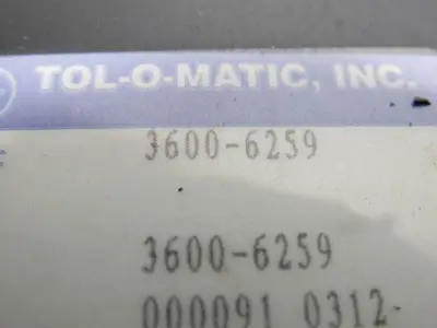 Tool-O-Matic 3600-6259 Brushless Servo Motor 3600 RPM 230V