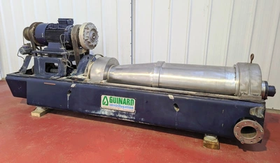 Andritz/Guinard D5L P50 HBIL sanitary decanter centrifuge, 316L SS.