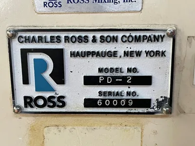Used ROSS PD2 Chemical & Process Equipment Ohio US | HGR 24 #728813