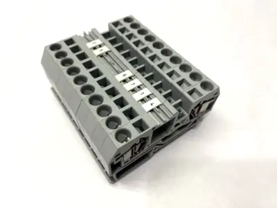 USED WAGO TERMINAL BLOCK 2-CONDUCTOR LOT OF 10