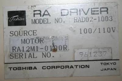 USED TOSHIBA RAD02-1003
