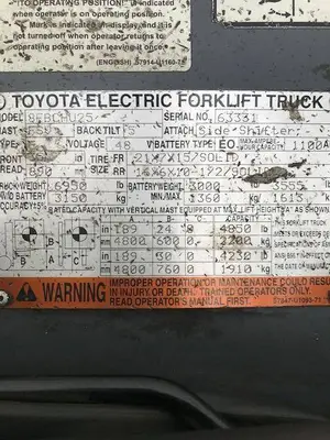 Used 2017 TOYOTA 8FBCHU25 Misc Forklifts Illinois US | Somerset Equipment Sales #1543047
