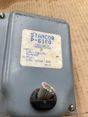 Stancor P-6160 Isolation Transformer 105/115/125V 3-Way Switch