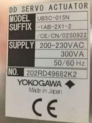 USED YOKOGAWA UB5C-015N-1AB-2X1-2/CE/CN/02S0922