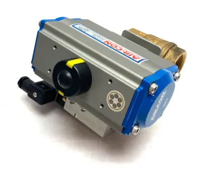 USED AIR-CON PNEUMATIC ACTUATOR W/ EX9 03 10 51337 001 BRASS BALL VALVE