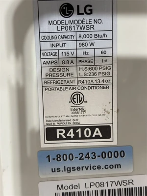Used LG "LP0817WSR" Air Conditioning Equipment Texas US | MachineryMax #1488145