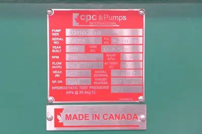 USED CPC PUMPS HR, TYPE OH2
