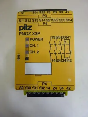 USED PILZ PNOZX3P24VDC3N/01N/C