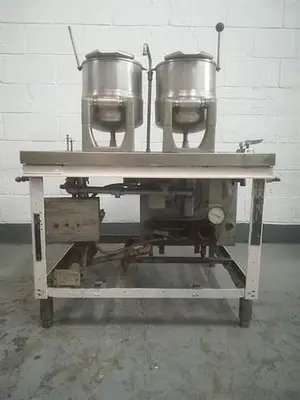 Groen model TDC/2-20 stainless steel twin kettle
