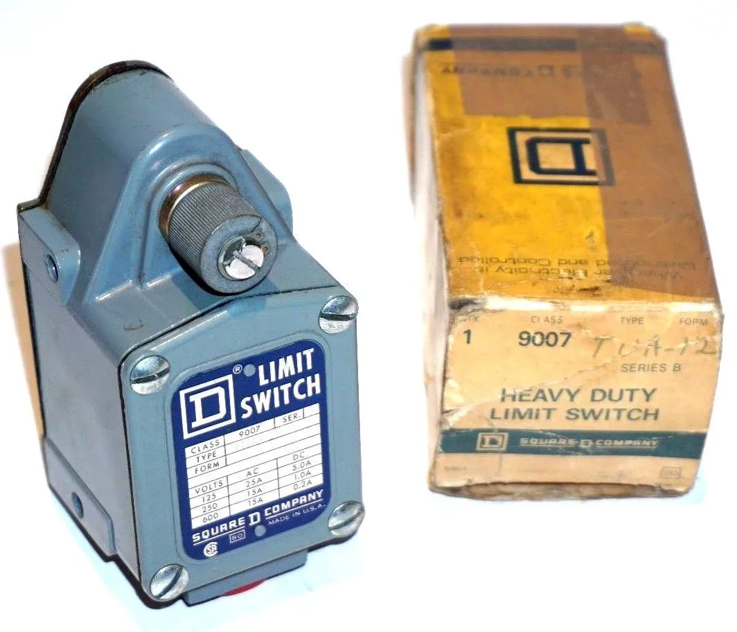 NEW SQUARE D 9007-TUA-12 HEAVY DUTY LIMIT SWITCH 9007TUA12